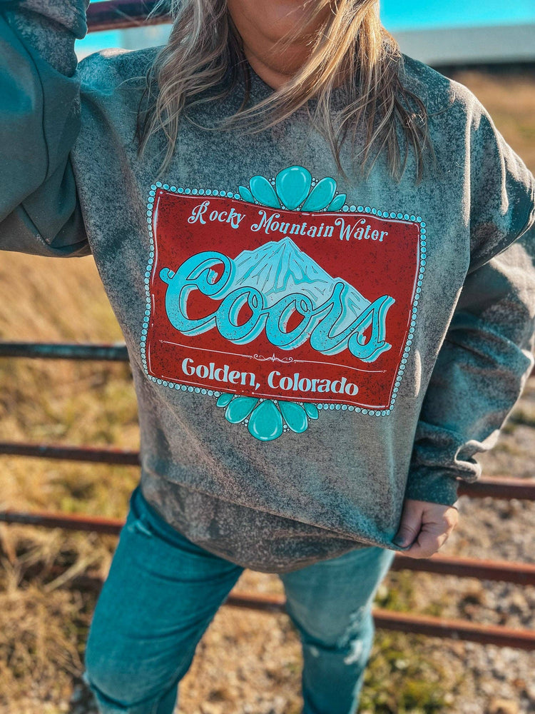 COORS RODEO BLEACHED SWEATSHIRT