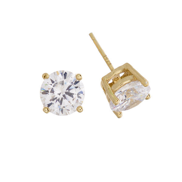 Stud Cubic Zirconia Earrings