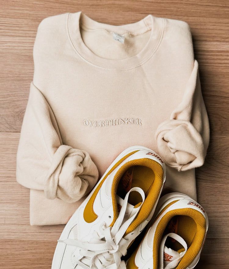 Overthinker Embroidered Sweatshirt