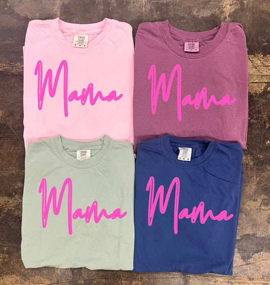 Mama Navy Only - Pink Script