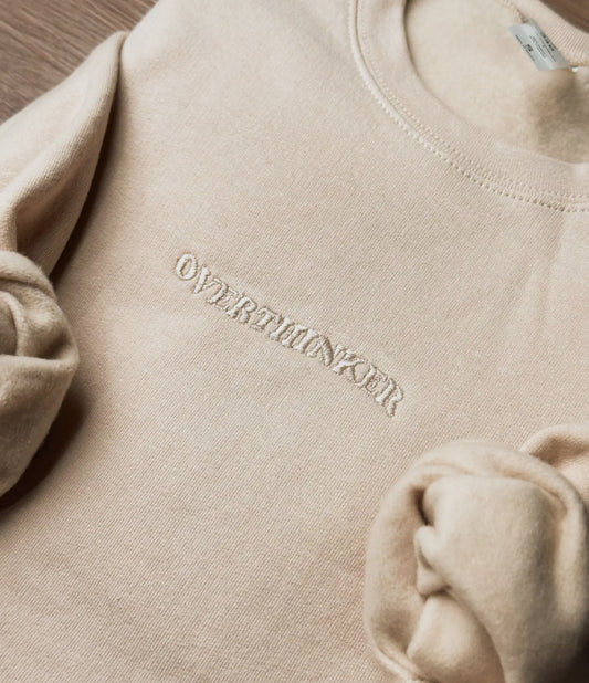 Overthinker Embroidered Sweatshirt