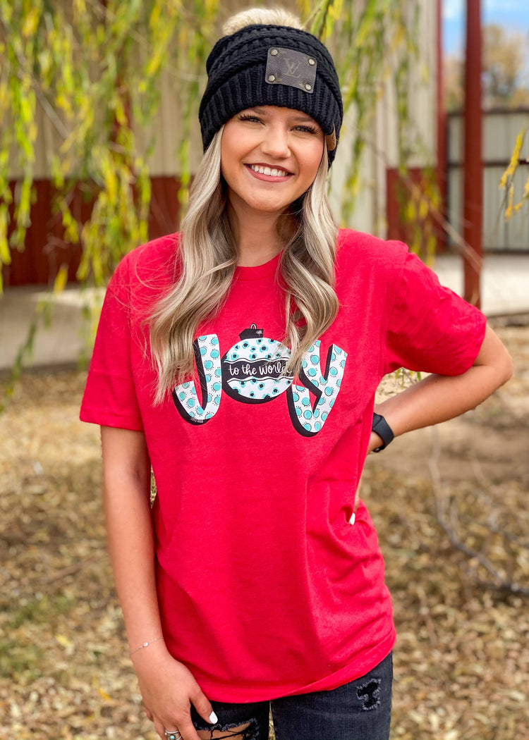 JOY TO THE WORLD, CHRISTMAS T-SHIRT, CHRISTMAS GRAPHIC TEE