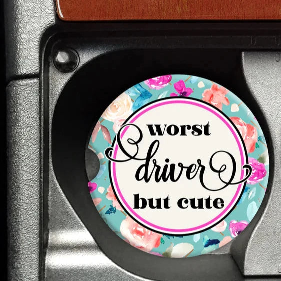 Worst Driver but Cute Car Coaster - SINGLE