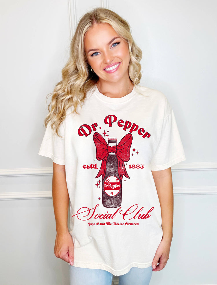 Vintage Dr Pepper Social Club Tee